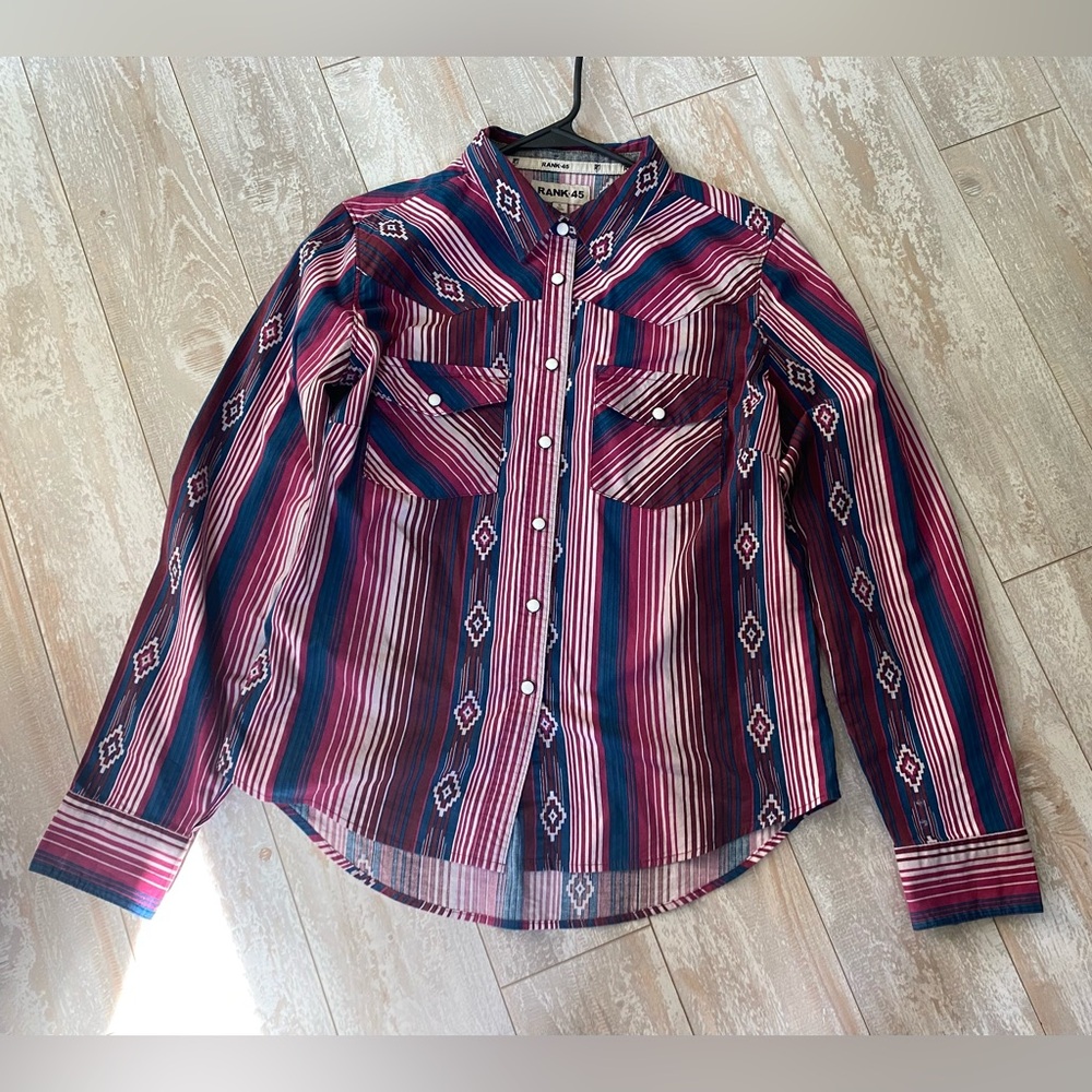 Rank 45 Button snap Shirt